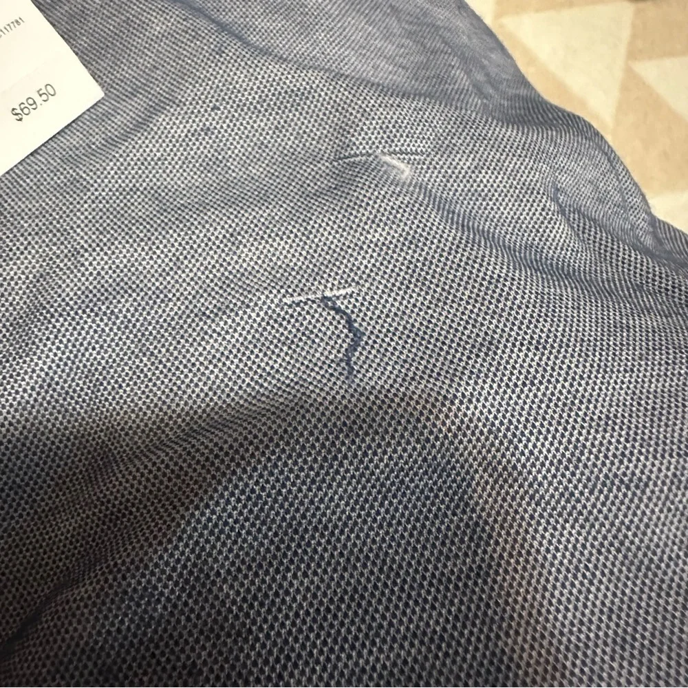 J crew performance polo with coolmax Oxford blue
